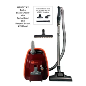 SEBO AIRBELT K2 Turbo Canister Vacuum with Turbo Head and Parquet Brush