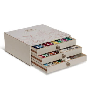 Baby Lock Madeira Rayon Embroidery Thread Chest with 194 Spools