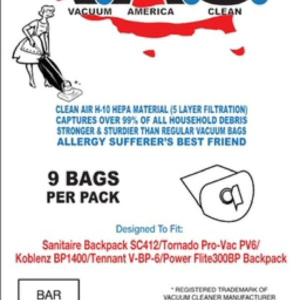 BV-2 backpack bags (9 pack)