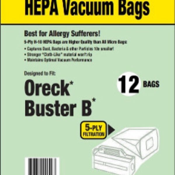 ORECK BUSTER B HEPA BAGS 12PK