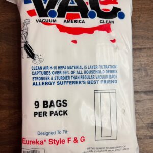 EUREKA F&G HEPA BAGS 9PK