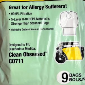 PERFECT VAC C105 BAGS 9CT