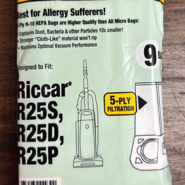 RICCAR BAGS HEPA R25 9PK