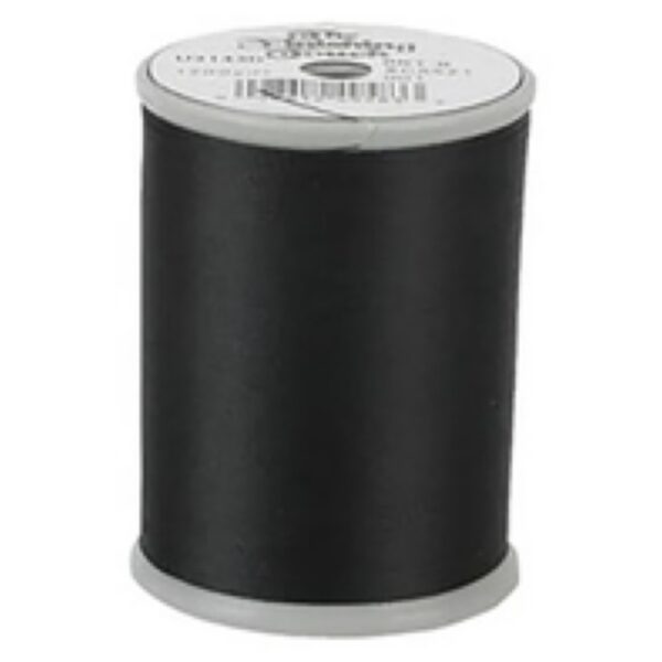 Finishing Touch White Bobbin Thread 100% Poly 60wt (black)