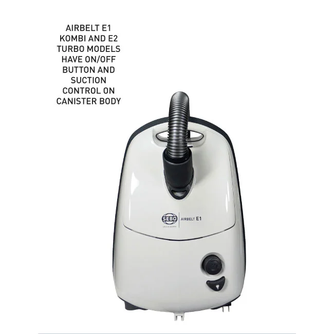 SEBO AIRBELT E1 Kombi Canister Vacuum SEBO AIRBELT E1 Kombi Canister Vacuum - Image 4