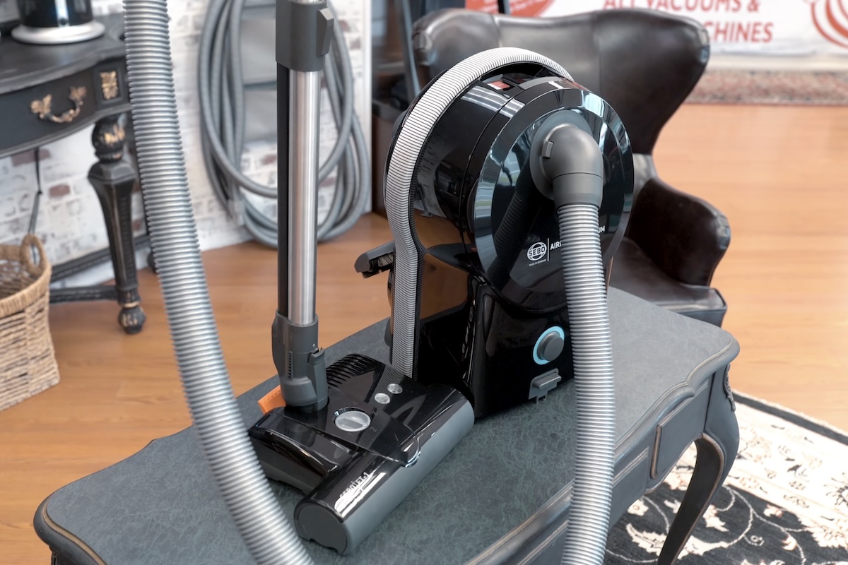 A picture of Airbelt D4 Premium - All About SEBO's Flagship Canister with Edison Vacuums