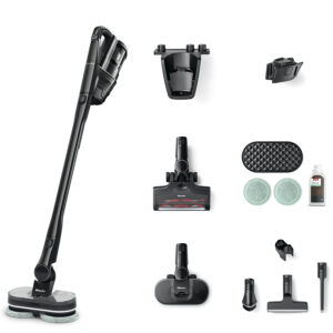 Miele Triflex HX3 Aqua Cordless Vacuum with Mop Attachment, Obsidian Black